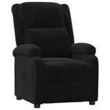 Recliner Chair Black Velvet 342405