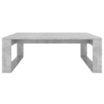 ZNTS Coffee Table Concrete Grey 100x100x35 cm Engineered Wood 808634