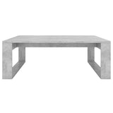 ZNTS Coffee Table Concrete Grey 100x100x35 cm Engineered Wood 808634