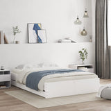 Bed Frame with Drawers without Mattress White 135x190 cm Double 3207308