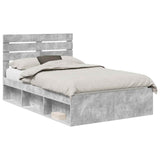 Bed Frame with Headboard Concerte 120 x 200 cm Solid Pine Wood 3411434