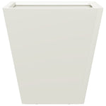 ZNTS Garden Planters White 2 pcs 30x30x30 cm Steel 851041