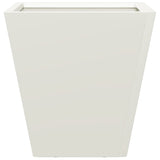 ZNTS Garden Planters White 2 pcs 30x30x30 cm Steel 851041