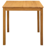 Dining Table 110 x 75 x 75 cm Solid Oak Wood Natural 42039175