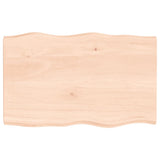 Table Top 80x50x cm Untreated Solid Wood Live Edge 363876