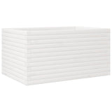 Garden Planter White 90x60x45.5 cm Solid Wood Pine 847279