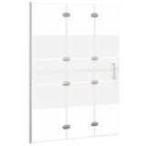 Folding Shower Enclosure ESG 100x140 cm White 150738