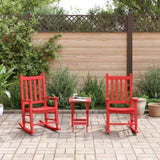 Rocking Chairs for Children 2 pcs Red Solid Wood Poplar 3281597