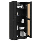 Book Cabinet Black Oak 82.5 x 30.5 x 185 cm Engineered Wood 3394793