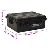Portable Flight Case Black 55x43x21 cm PP 51798