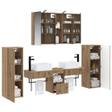 Bathroom Furniture Set 6 pcs Artisan Oak 3407134
