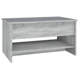 ZNTS Coffee Table Grey Sonoma 80x50x40 cm Engineered Wood 819297