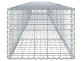 Gabion Basket with Cover 700x50x50 cm Galvanised Iron 3295138