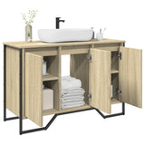 Bathroom Sink Cabinet Sonoma Oak 91x35x60 cm Engineered Wood 848660