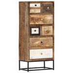 ZNTS Drawer Cabinet 45x30x105 cm Solid Reclaimed Wood 286508