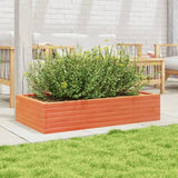 Garden Planter Wax Brown 110x60x23 cm Solid Wood Pine 847240