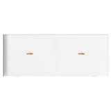 Bed Frame with Headboard White 75 x 190 cm Engineered Wood 3335253