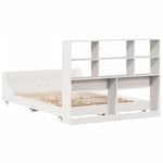 Bed Frame without Mattress White 160x200 cm Solid Wood Pine 3323684