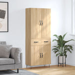 Highboard Sonoma Oak 69.5x34x180 cm Engineered Wood 3198180