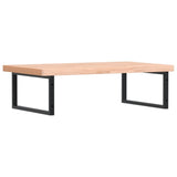 Basin Shelf Wall Mounted Steel and Solid Wood Beech 3302521