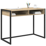 Desk with Storage Sonoma 100 x 50 x 75 cm Engineered Wood 886475