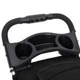 Folding Dog Stroller Black 80x46x98 cm Oxford Fabric 172196