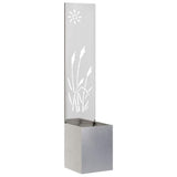 Garden Privacy Screen Sliver 32 x 150 cm Stainless steel 876361