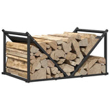 Firewood Rack Black 70x43x34.5 cm Cold-rolled steel 864173