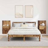 Bedside Cabinet 2 pcs Old Wood 50 x 32.5 x 80cm Engineered Wood 880477