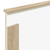 Bed Frame with Headboard Sonoma Oak 90 x 200 cm Engineered Wood 3408888