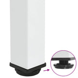 Bar Table Legs 4 pcs White 110-112 cm Steel 4012481