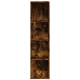 Corner Cabinet Smoked Oak 33x33x132 cm Engineered Wood 816023