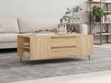 Coffee Table Sonoma Oak 102x44.5x50 cm Engineered Wood 830999