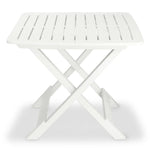3 Piece Folding Bistro Set Plastic White 43581