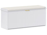 Elegant Eight Shoe Bench, with Top Seat - White T3398P344821