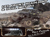2026 2 Batteries 112 Rock Crawler Rechargeable Off Road Truck 4WD , Metal Shell LED Headlights RC 63826571