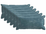 Cushion Cover 6 pcs HOUTEN Blue 50 x 70 cm Chenille Fabric 919542