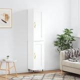Highboard White 34.5x34x180 cm Engineered Wood 3200433
