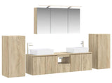Bathroom Furniture Set 6 pcs Sonoma Oak 3407161