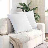 Sofa Pillows 2 pcs White 80 x 80 cm Fabric 42014051