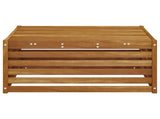 Outdoor Table Solid Acacia Wood Natural 79 x 79 x 37 cm 900556
