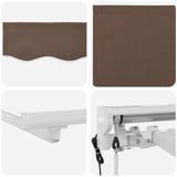 Electric Retractable Awning Taupe 4.5 x 3 m 3426263