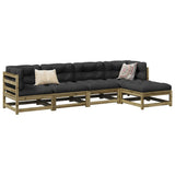 5 Piece Garden Sofa Set Impregnated Wood Pine 3299388
