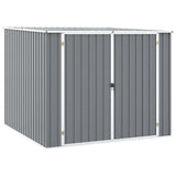 Garden Shed Grey 195x198x159 cm Galvanised Steel 46254