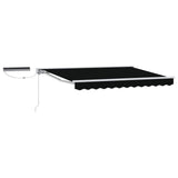 Electric Retractable Awning Black and White 3 x 2.5 m 3421781