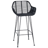 Bar Chair 2 pcs 55 x 52 x 92 cm Rattan and Iron 42011554