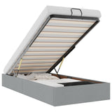 Ottoman Bed Frame without Mattress Light Grey Single Fabric 3310916