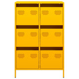 Highboard Mustard Yellow 68x39x101.5 cm Steel 851223