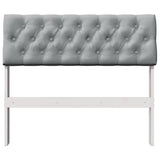 Upholstered Headboard Light Grey 90 cm Solid Pine Wood 879198