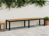 Garden Bench 161 x 35 x 45 cm Solid Acacia Wood Rectangular 901298